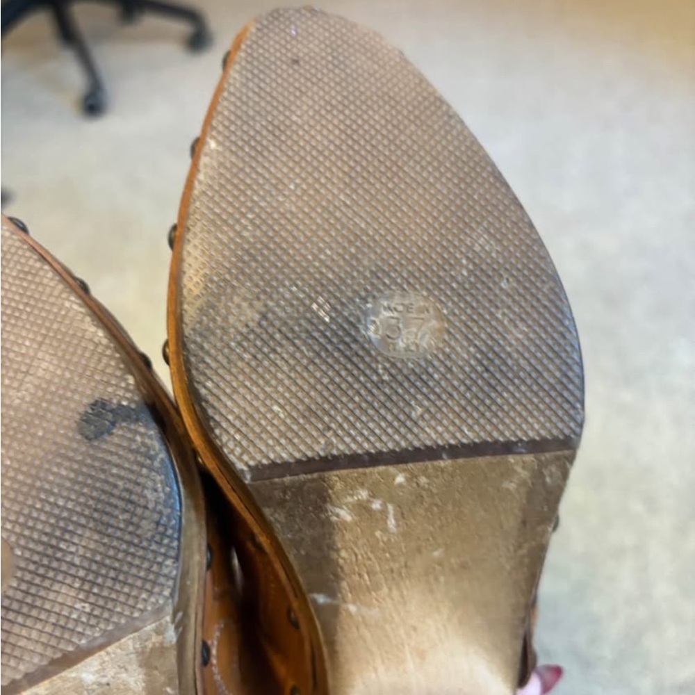Vintage Brown Leather Mules - Picture 3 of 6
